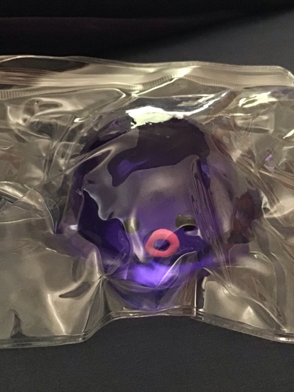 Purple Octopus Squishy Toy with Pink Mouth